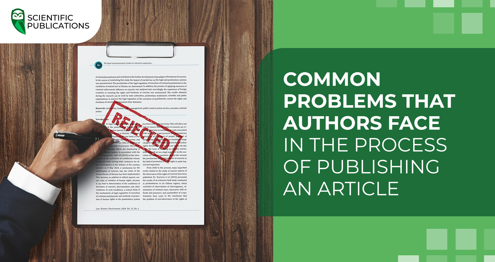 Common problems that authors face in the process of publishing an article