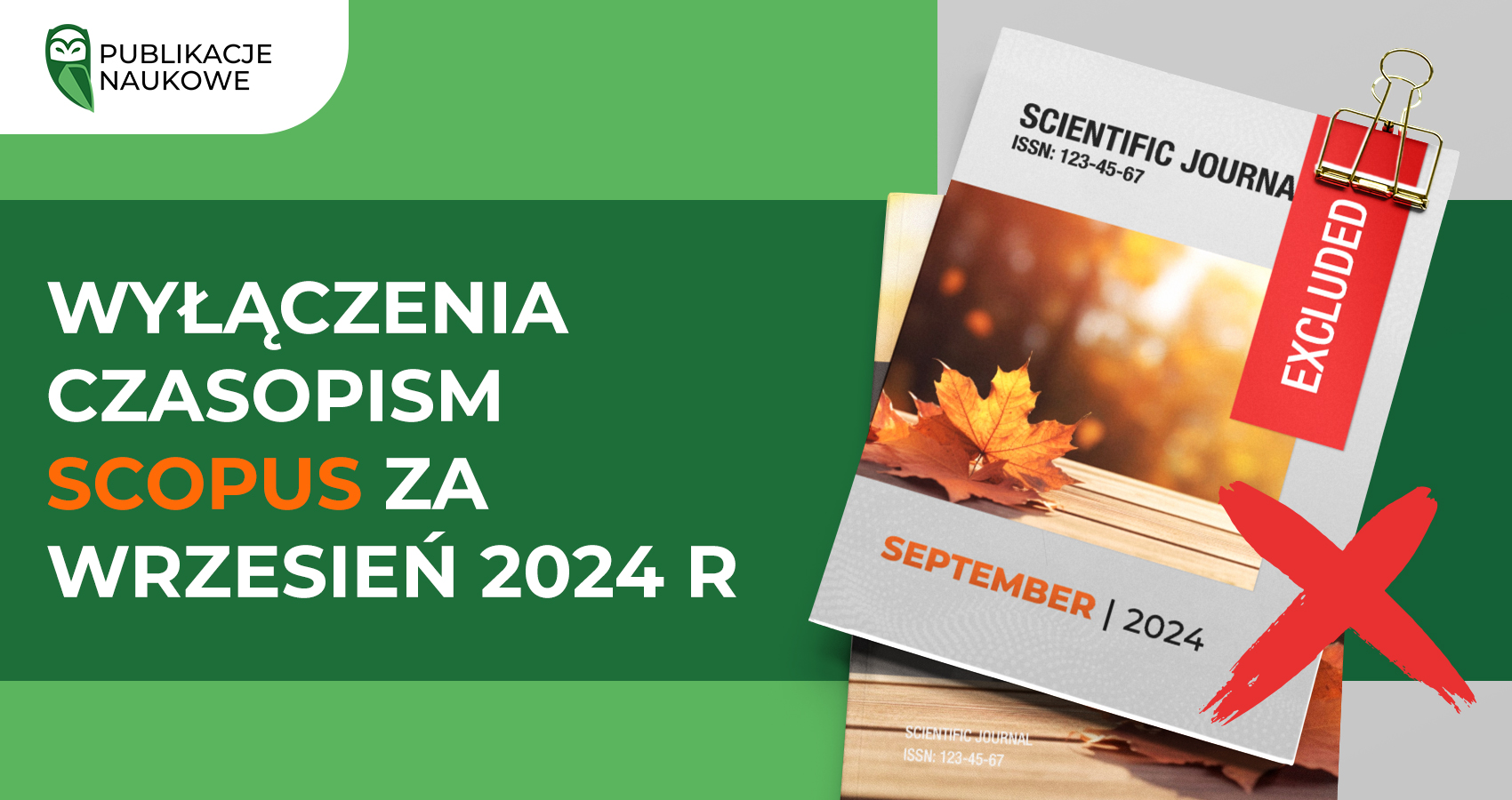 Wyłączenia czasopism Scopus za wrzesień 2024 r