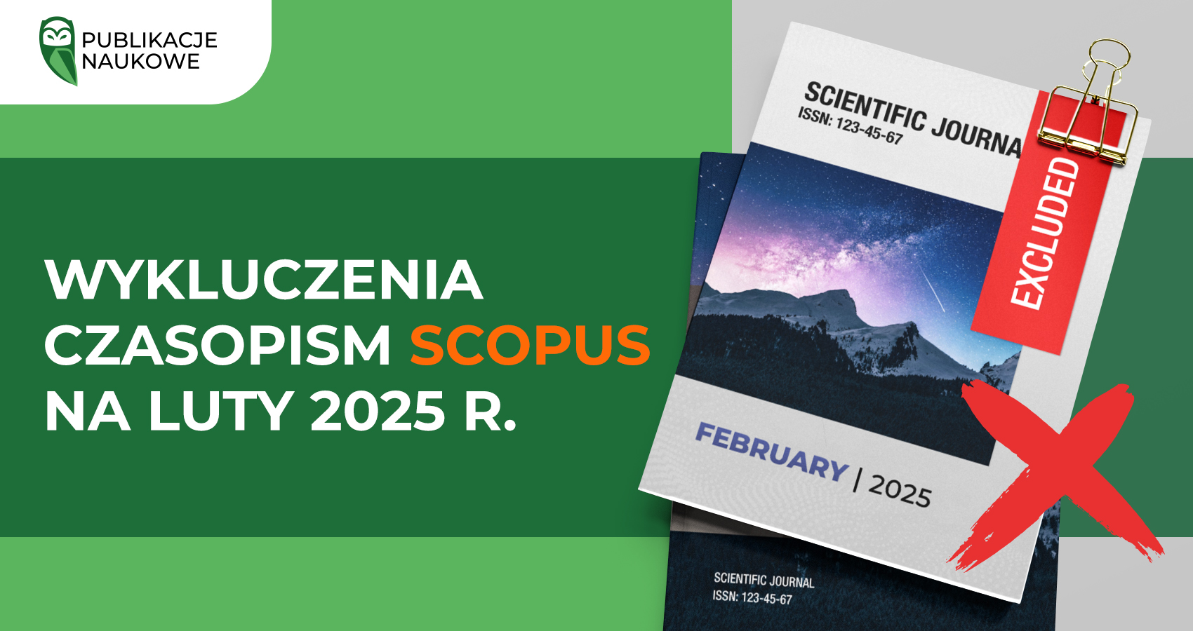 Wykluczenia czasopism Scopus na luty 2025 r.