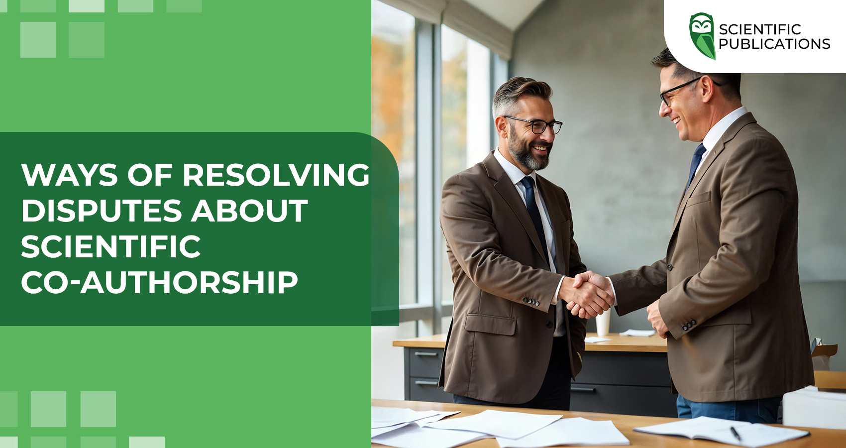 Ways of resolving disputes about scientific co-authorship