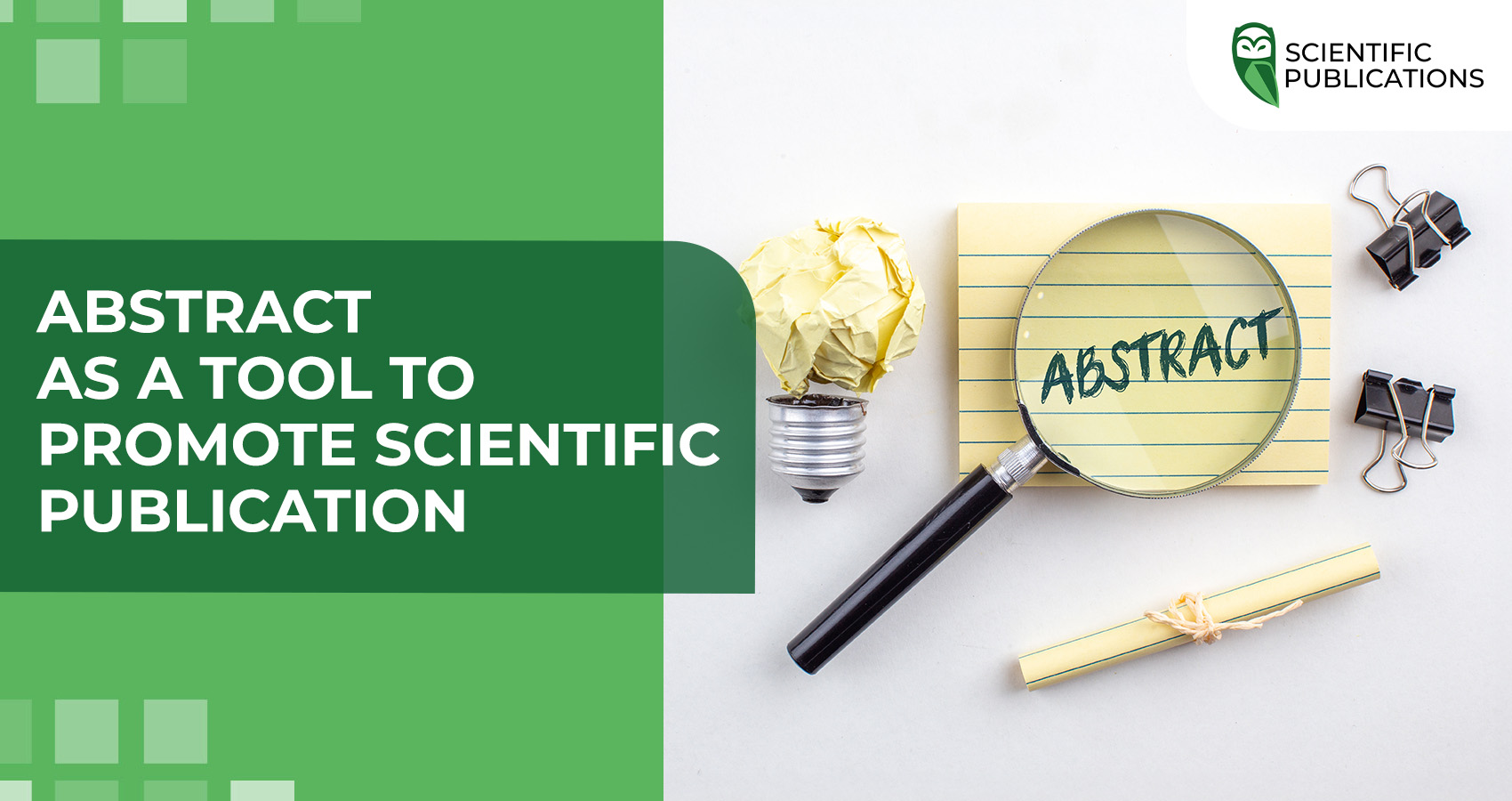 Abstract as a tool to promote scientific publication