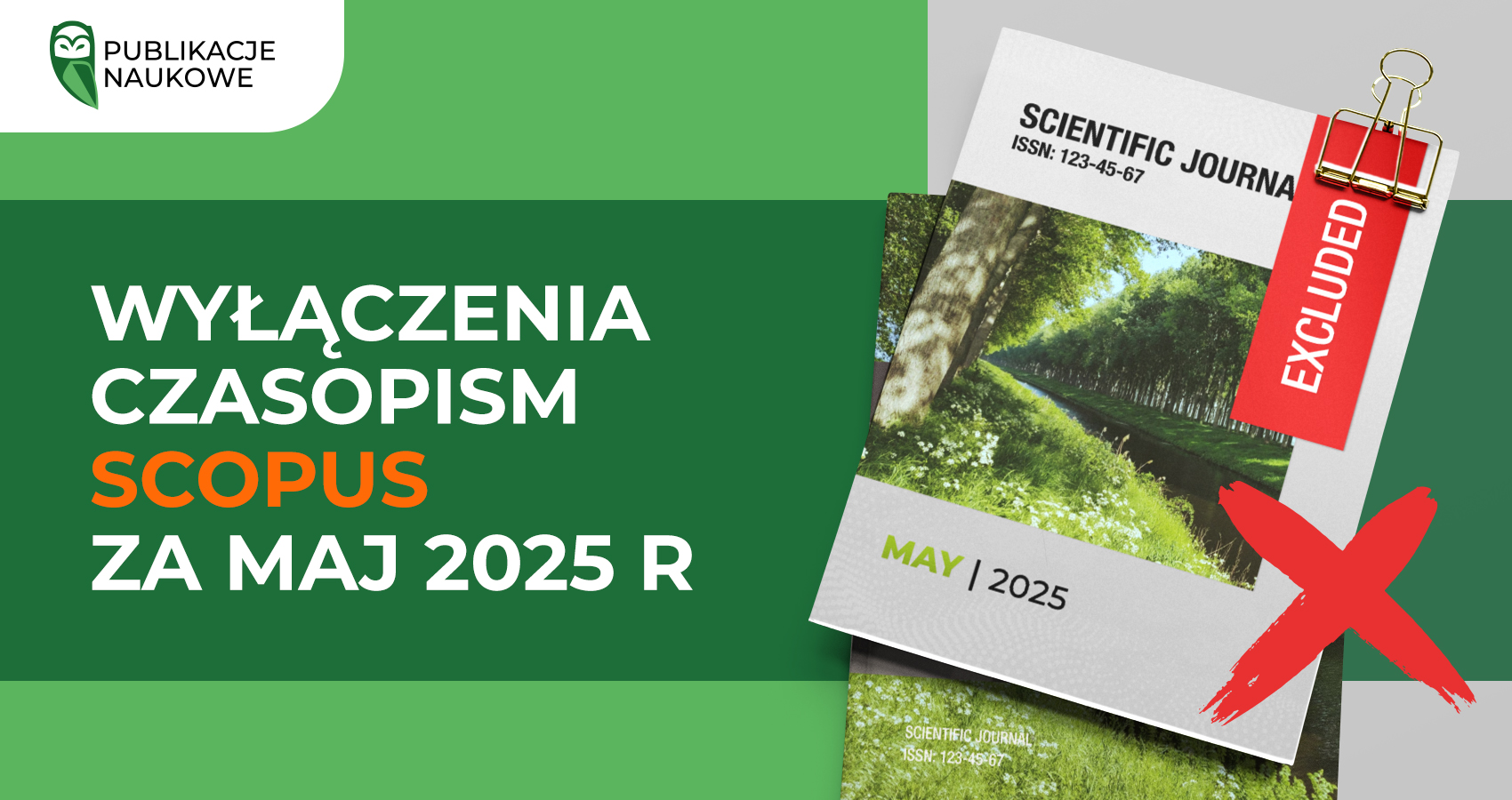 Wyłączenia czasopism Scopus za maj 2025 r