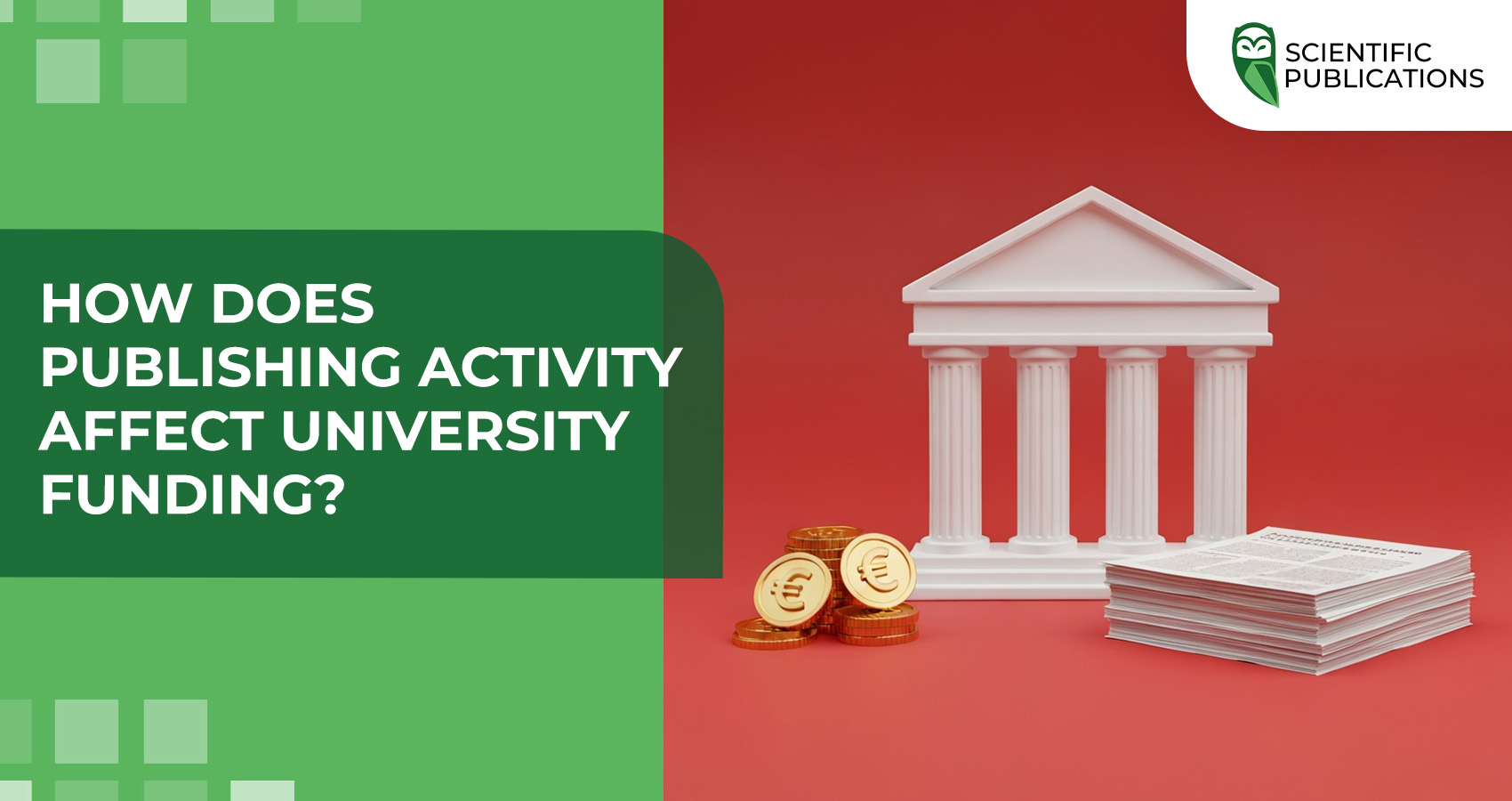 How does publishing activity affect university funding?