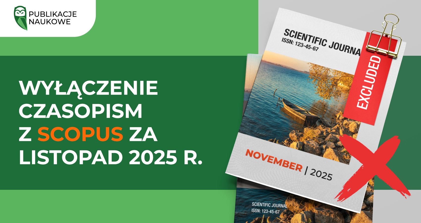 Wyłączenie czasopism z Scopus za listopad 2025 r.