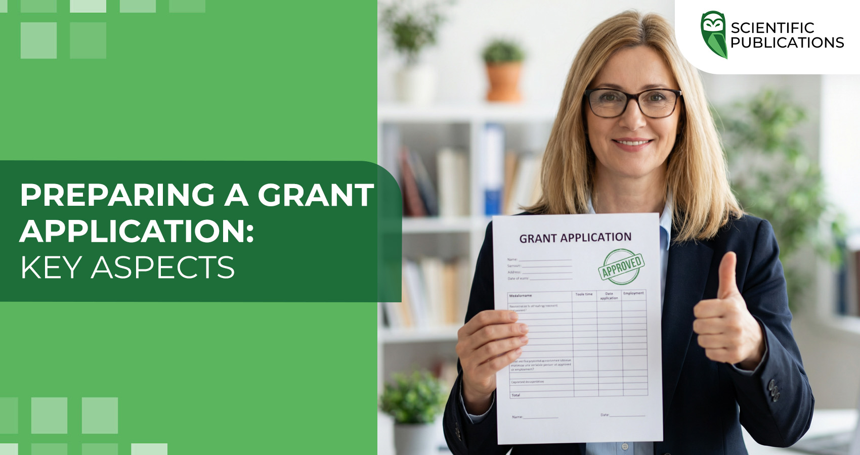 Preparing a grant application: key aspects