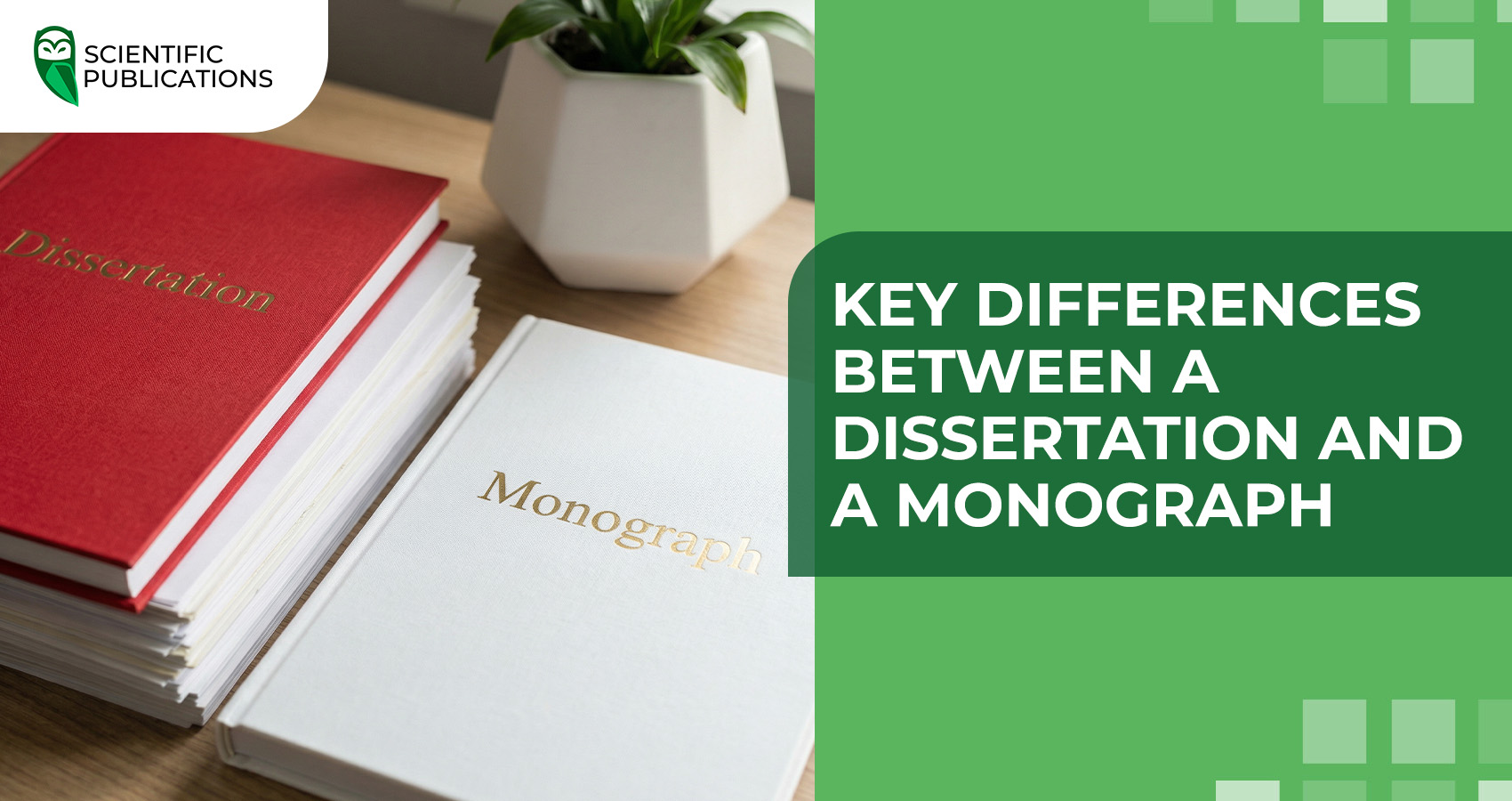 Key differences between a dissertation and a monograph