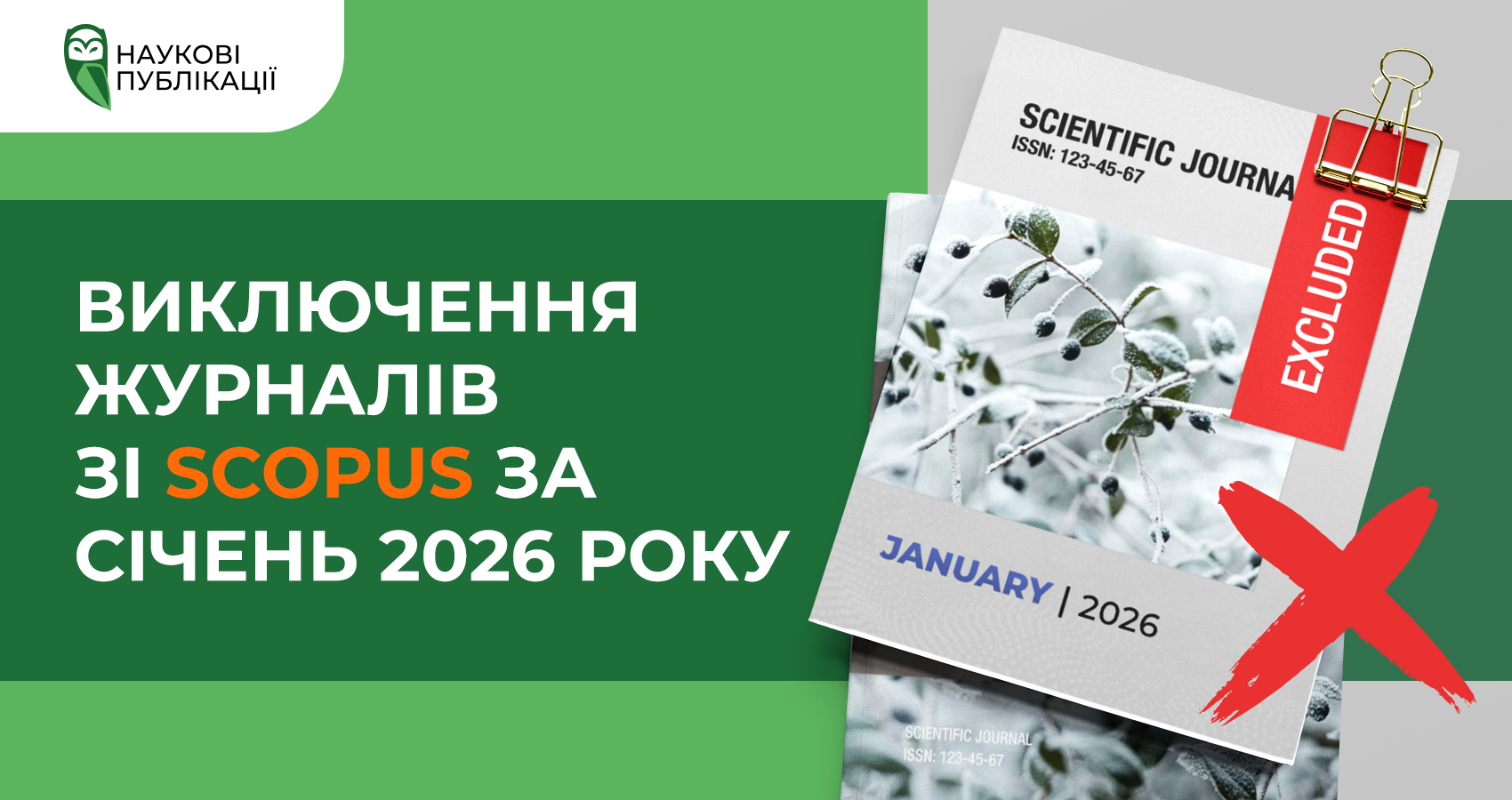 Виключення журналів зі Scopus за січень 2026 року