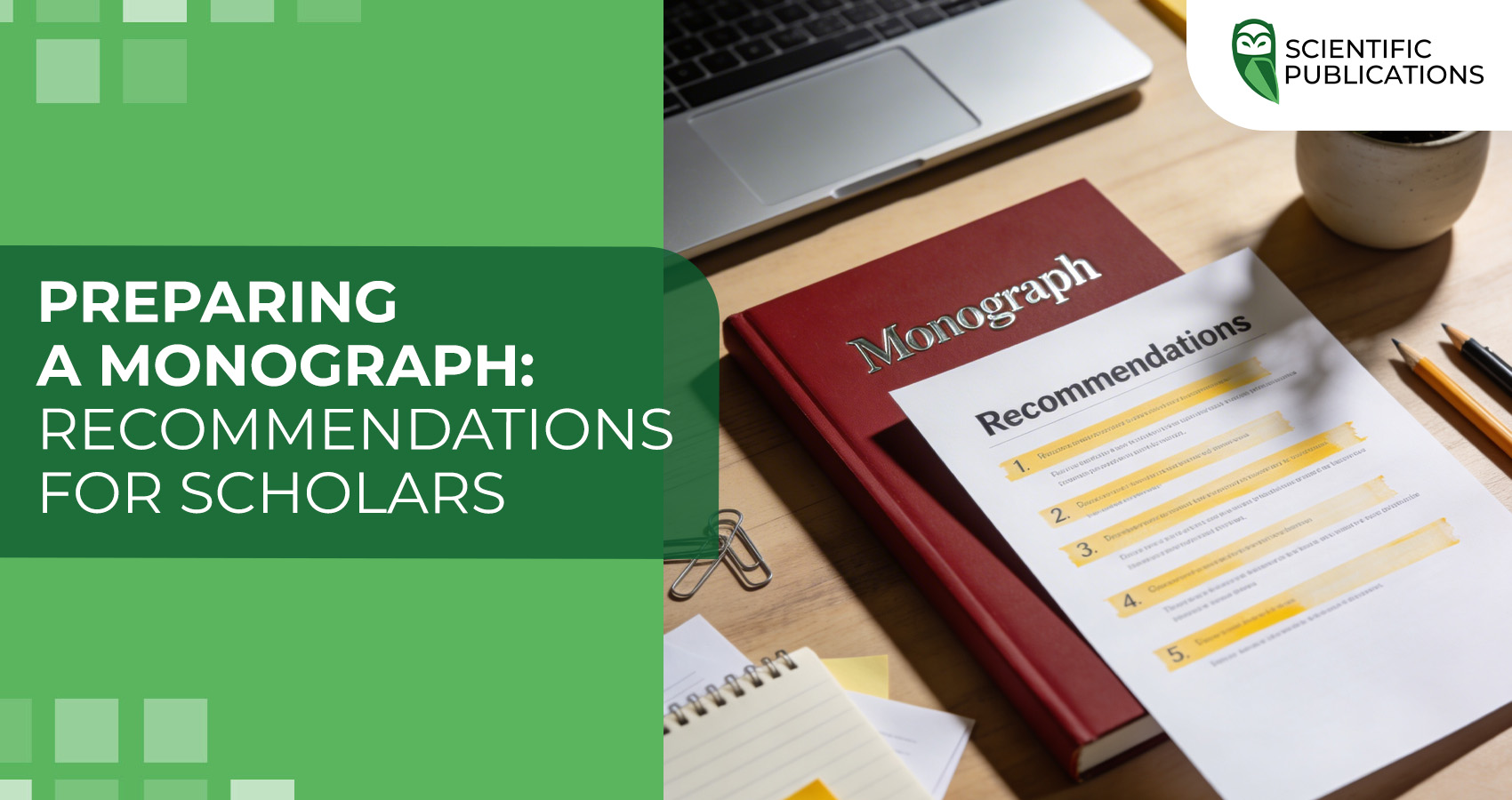 Preparing a monograph: recommendations for scholars