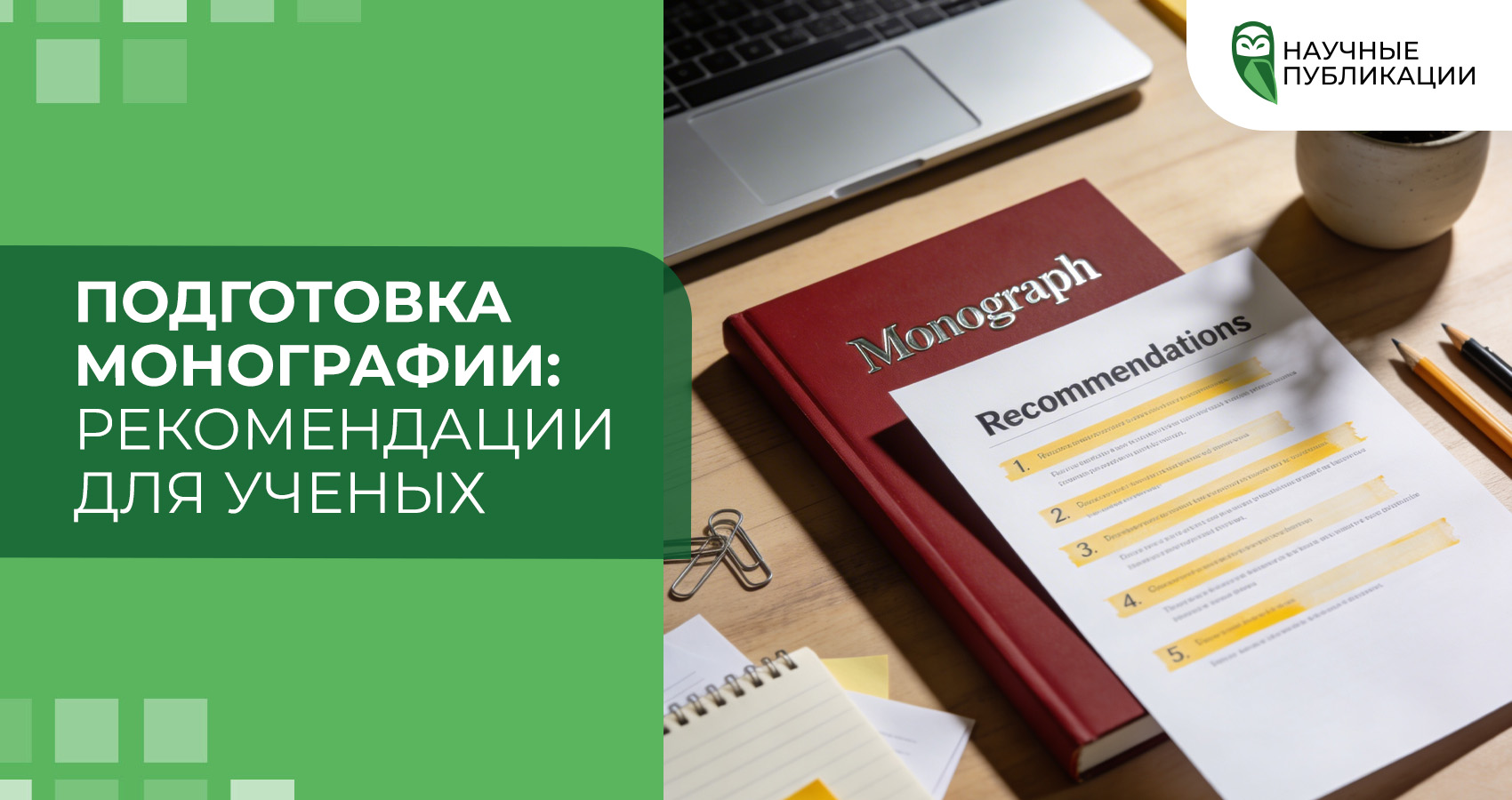Подготовка монографии: рекомендации для ученых