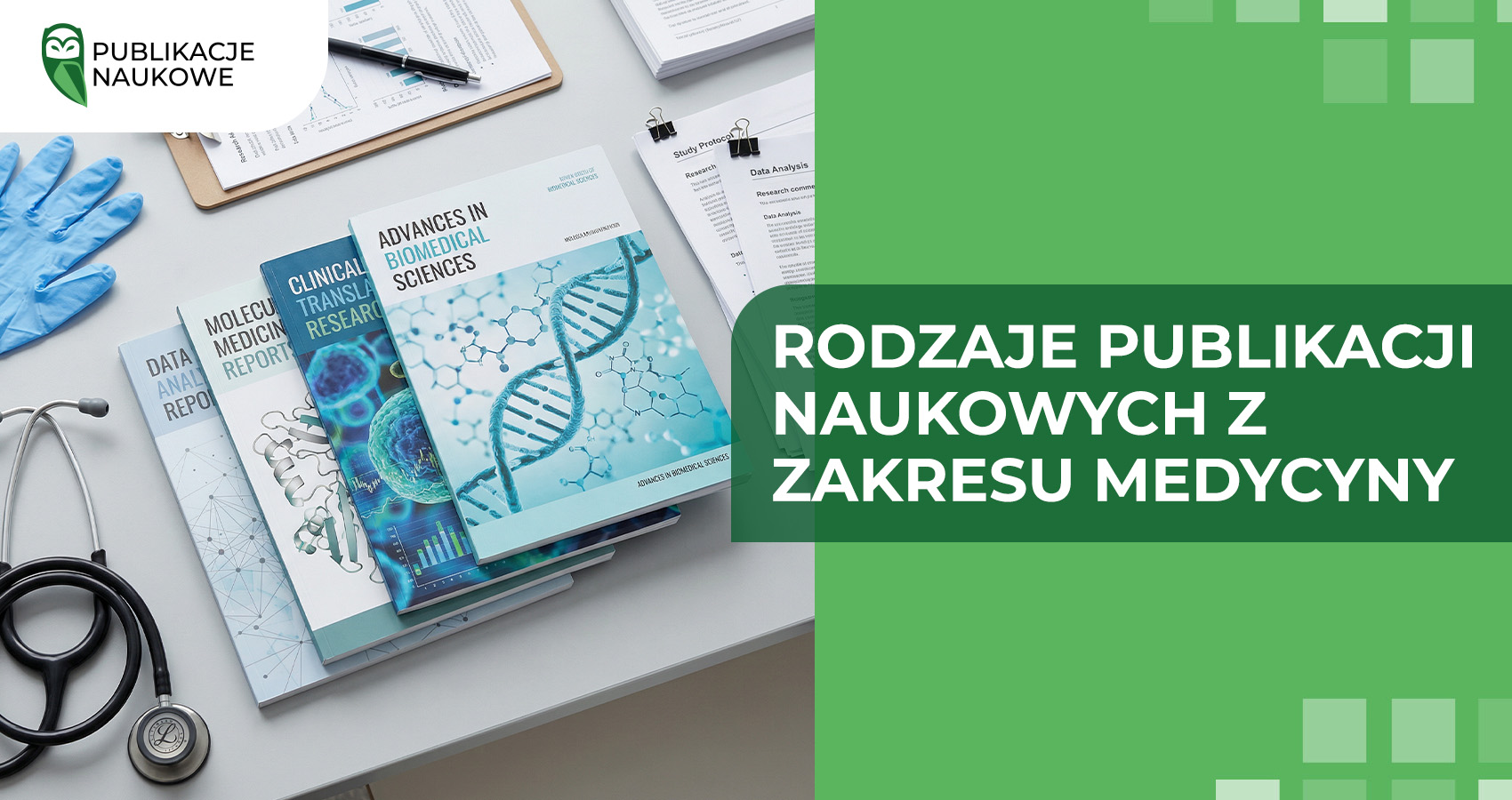 Rodzaje publikacji naukowych z zakresu medycyny