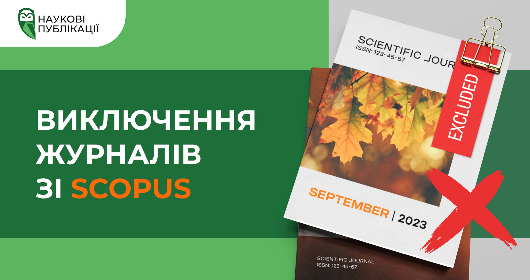 Виключення журналів Scopus за вересень 2023