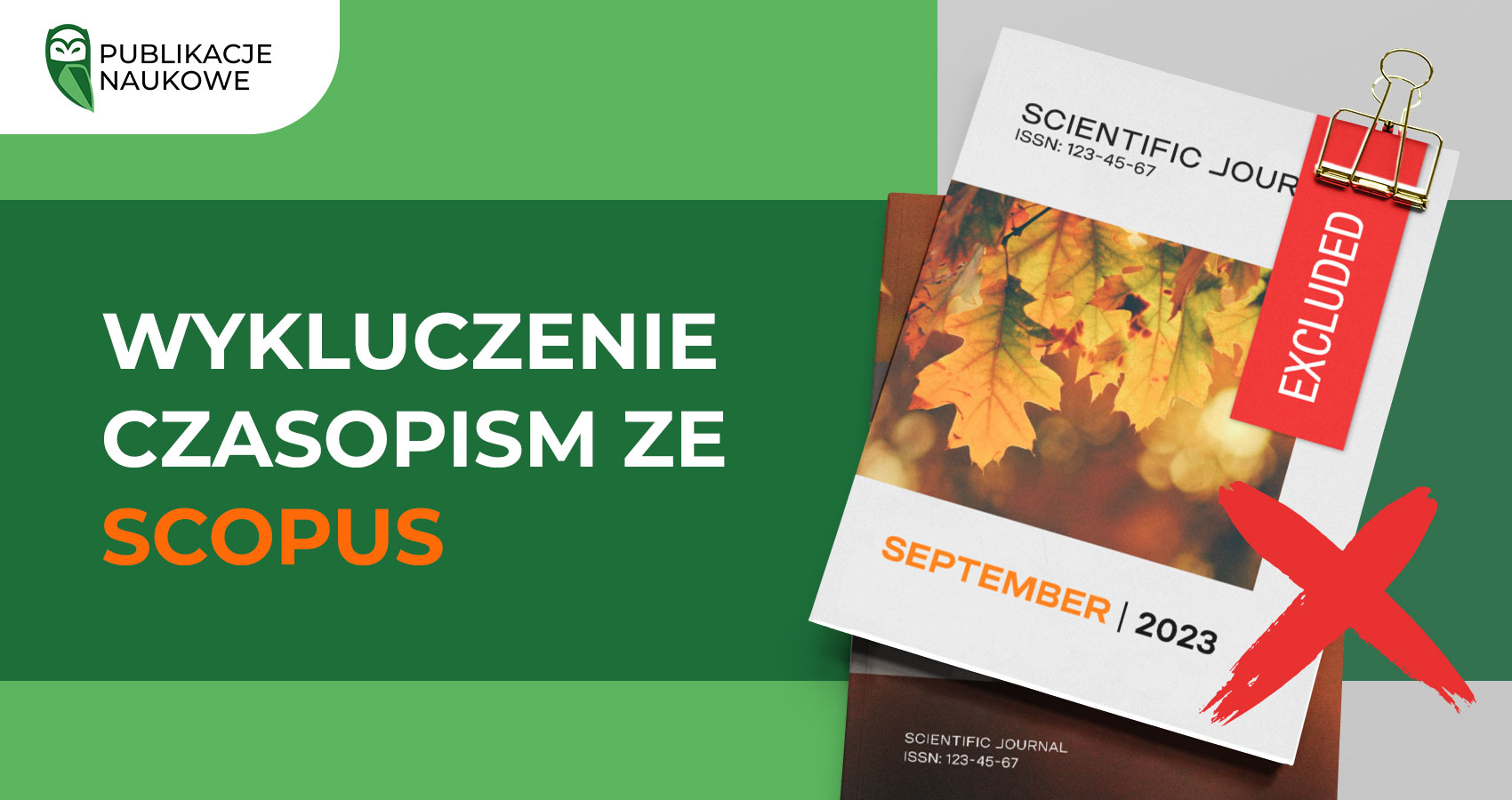 Wykluczenie czasopism Scopus we wrześniu 2023 r.