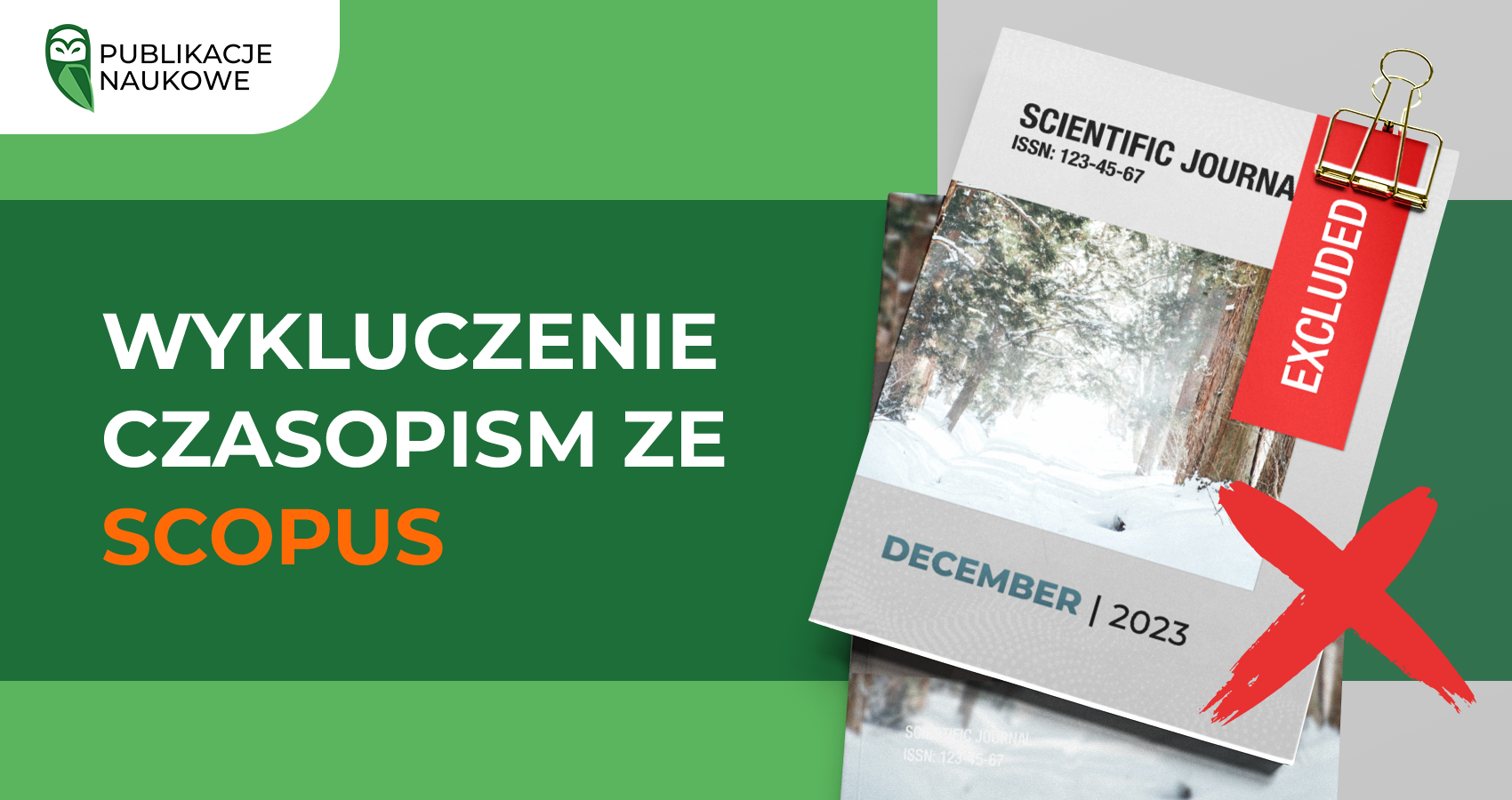 Wykluczenie czasopism z bazy Scopus w grudniu 2023 roku
