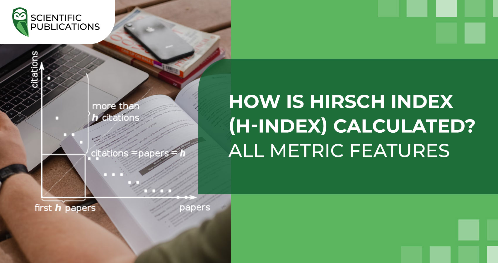 How is Hirsch index (h-index) calculated? All metric features