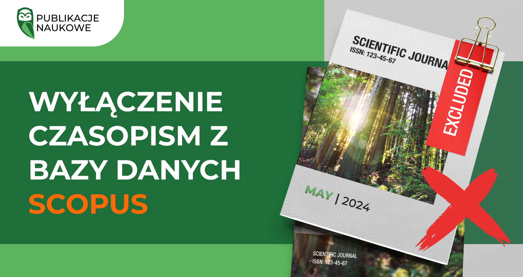 Wyłączenie czasopism z bazy Scopus w maju 2024 r.