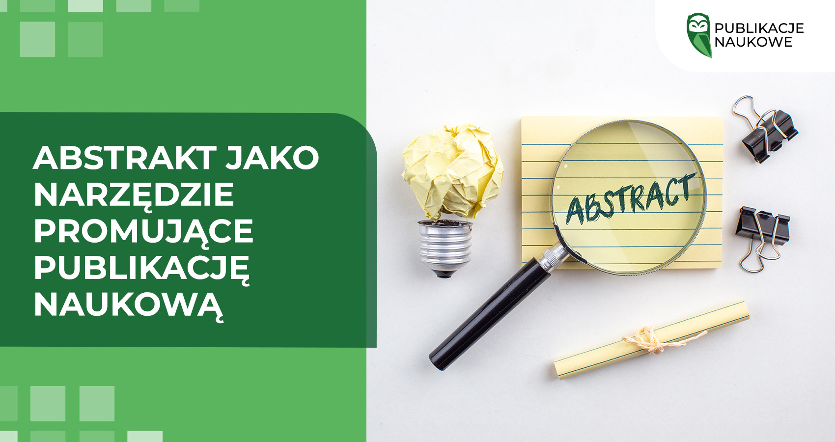 Abstrakt jako narzędzie promujące publikację naukową