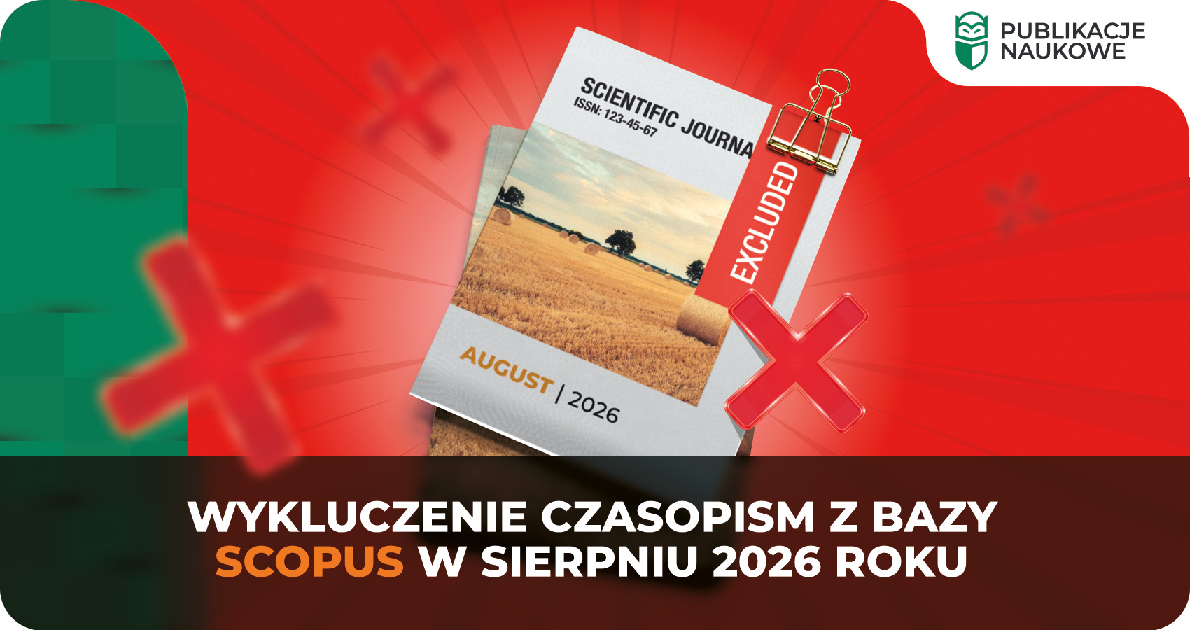 Wykluczenie czasopism z bazy Scopus w sierpniu 2026 roku