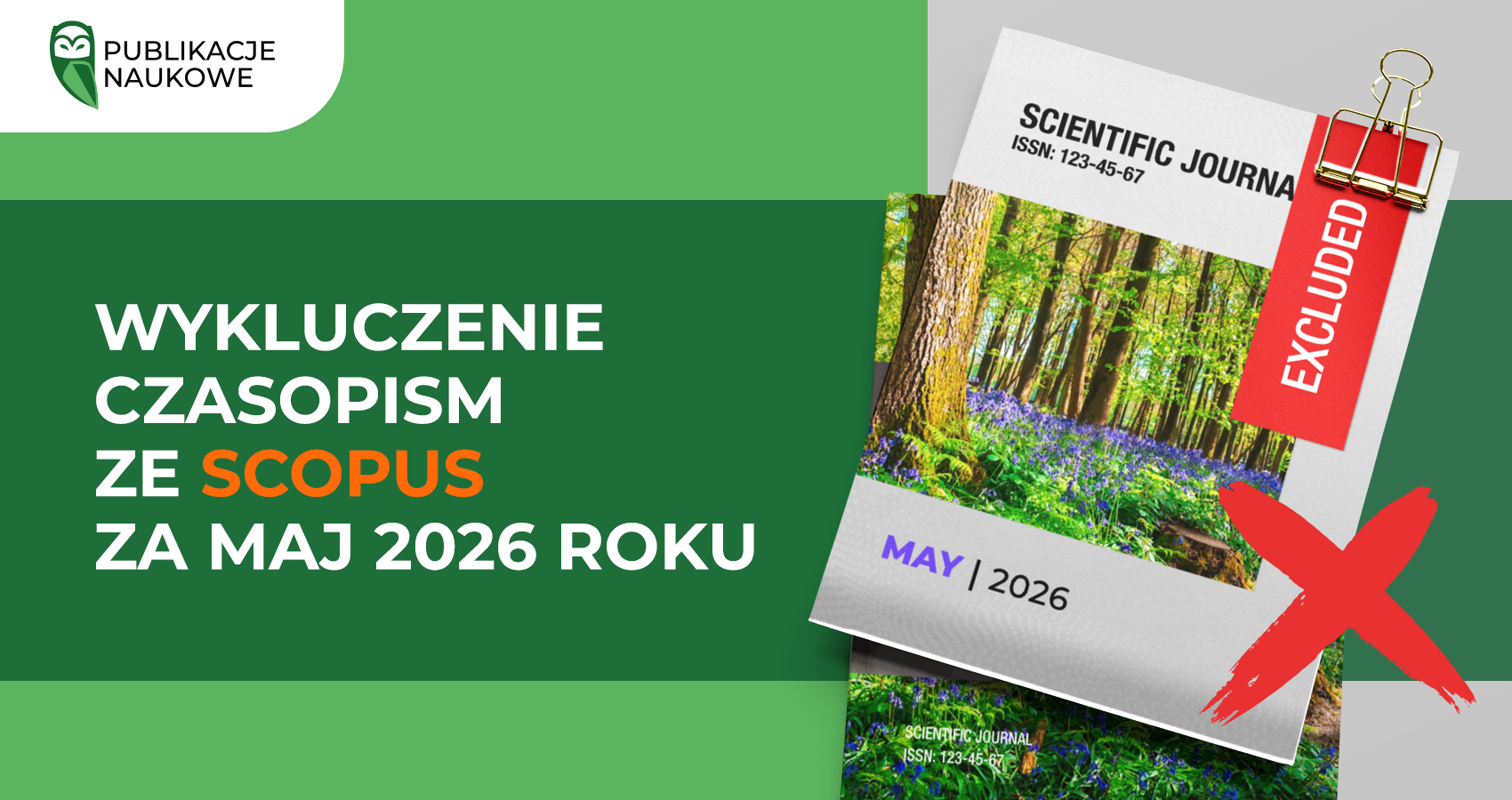 Wykluczenie czasopism ze Scopus za maj 2026 roku