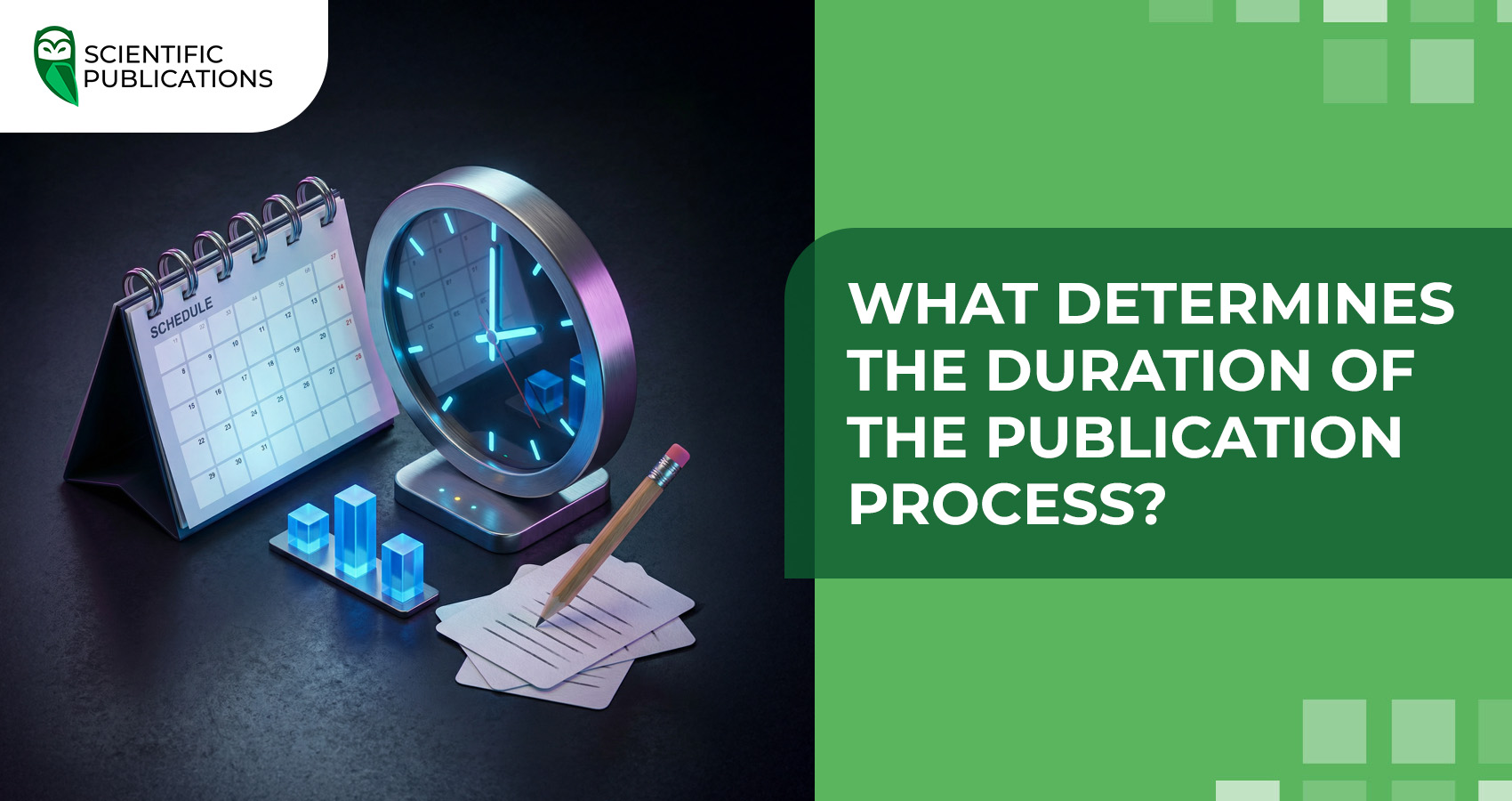 What determines the duration of the publication process?
