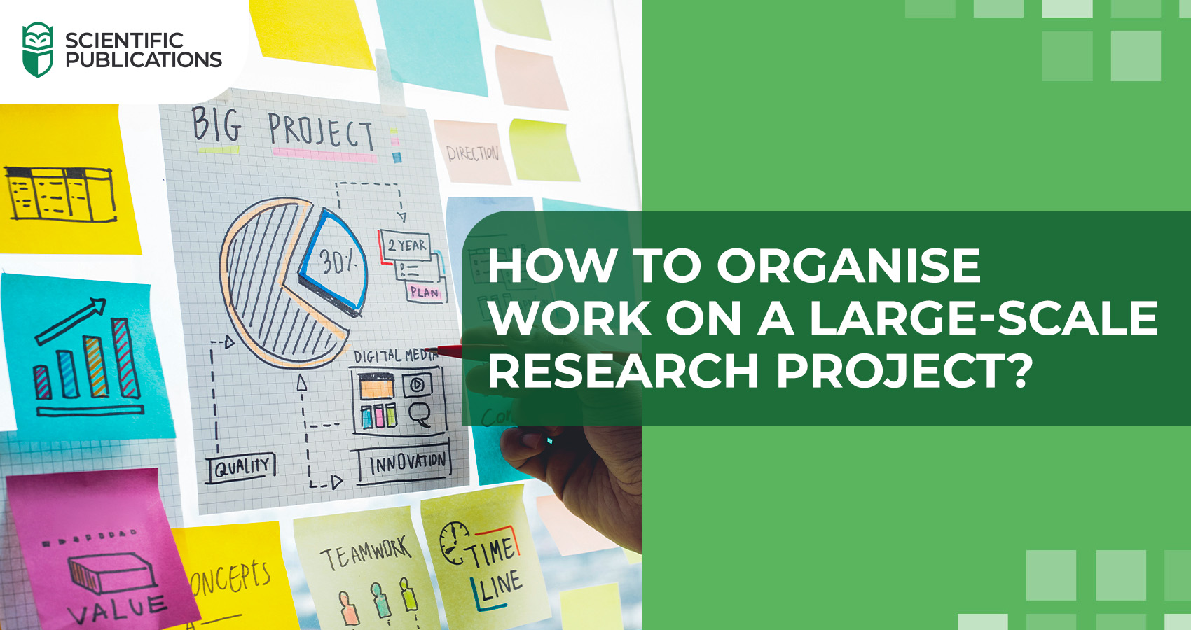 How to organise work on a large-scale research project?