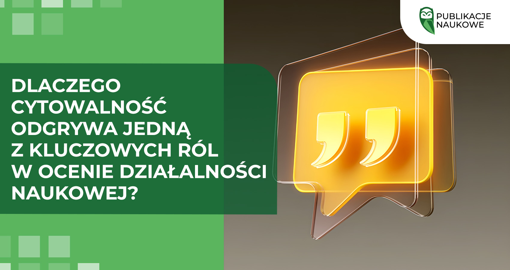 Dlaczego cytowalność odgrywa jedną z kluczowych ról w ocenie działalności naukowej?