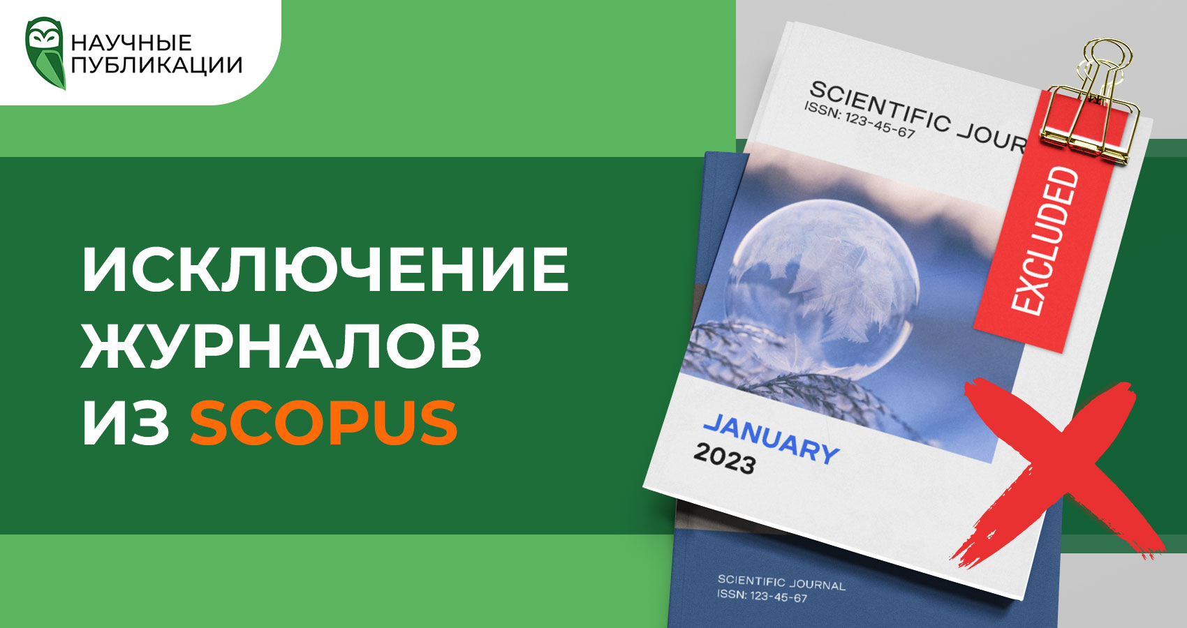 Исключение журналов Scopus (январь 2023)