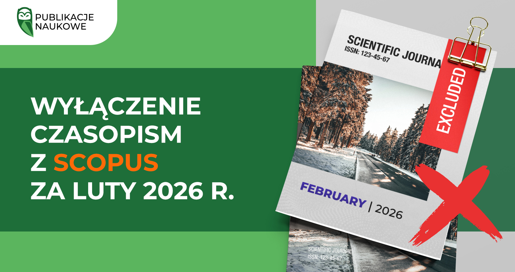 Wyłączenie z Scopus za luty 2026 r.