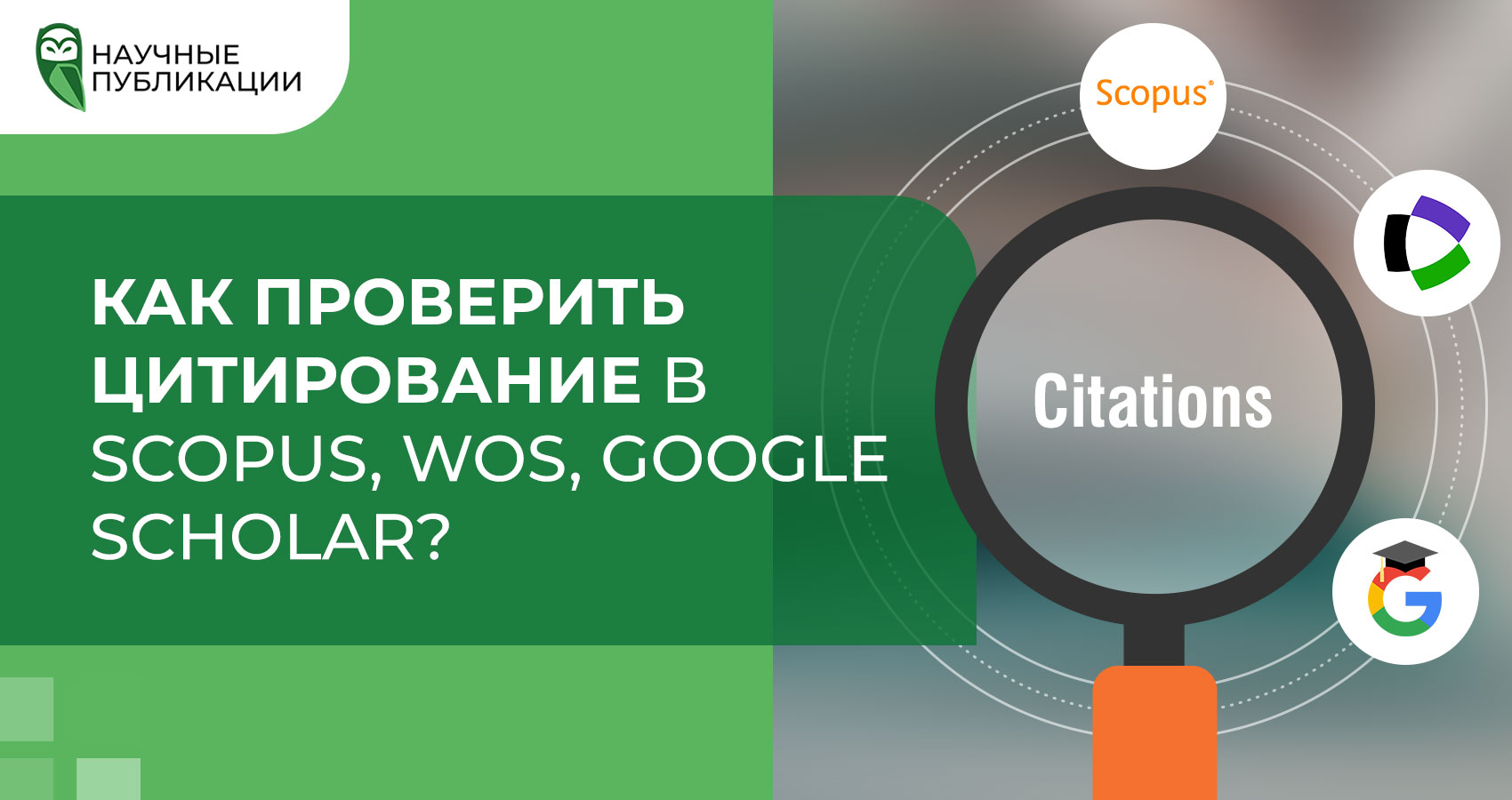 Как проверить цитирование в Scopus, WoS, Google Scholar?